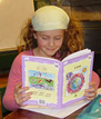 Girl reading Love